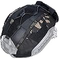 IDOGEAR Tactical Helmet Cover with Battery Rear Pouch for Fast Helmet Size M/L & L/XL Military Paintball Hunting Shooting Gear - 500D Nylon