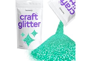 Hemway Craft Glitter Turquoise Blue 100g Ultrafine Glitter for Crafts, Resin, Epoxy, Tumbler, Art, Candle, Decorations, Craft