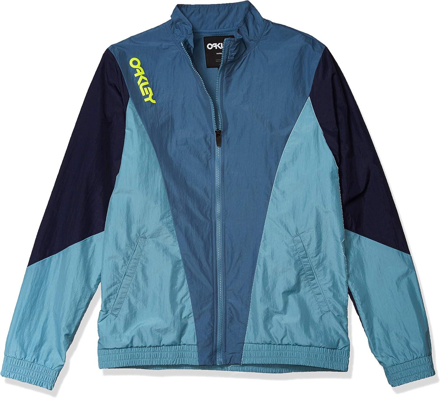 Oakley Men's Nylon Track Jacket, Blackout, M at  Men’s Clothing store