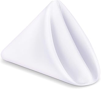 Utopia Home [288 Pack, White] Cloth Napkins 17x17 Inches, 100% Polyester Hemmed Edges, Washable and Reusable Ideal for Parties, Weddings and DinnersOEKO-TEX STANDARD 100