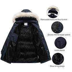 Chrisuno Women's 3/4 Length Winter Coat Parka