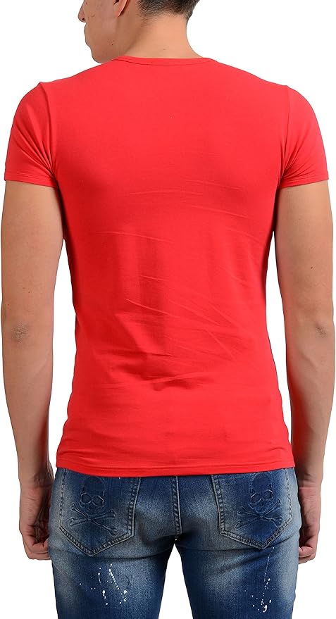 mens red versace t shirt