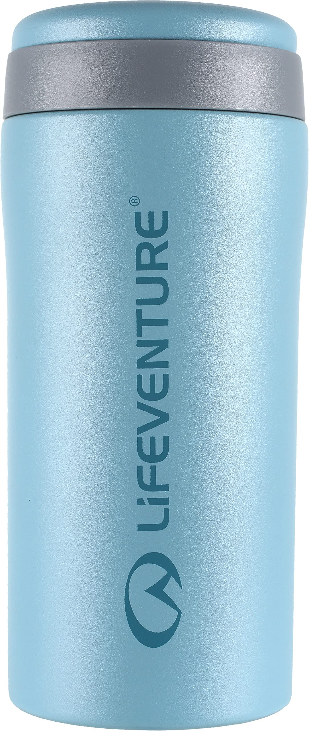 Lifeventure Thermal Mug, Leakproof & Vacuum Insulated Reusable Coffee Travel Cup, 300ml, Matt Ice Blue