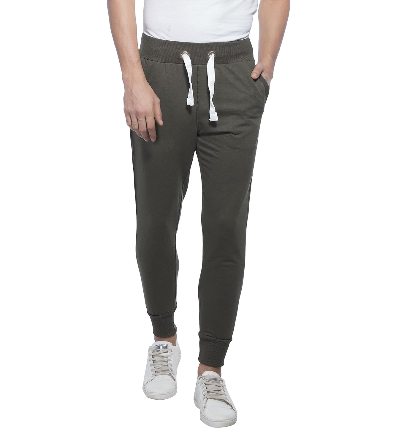 alan jones solid men's track pants