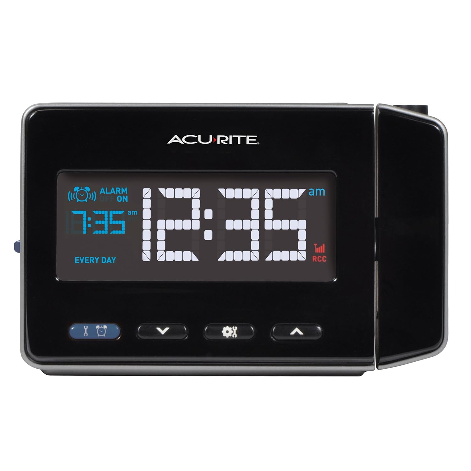 Atomic Projection Alarm Clock with USB Charging AcuRite 13021 eBay