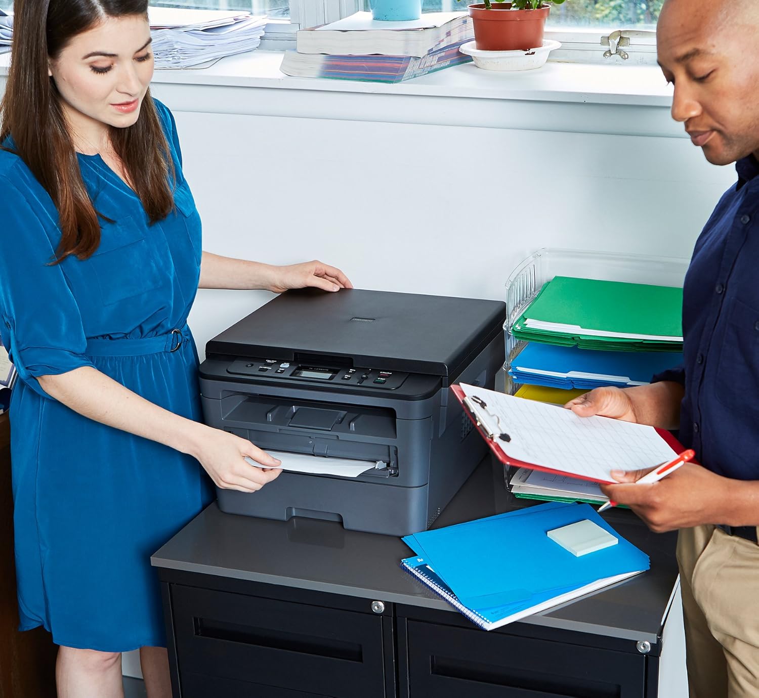 Brother Compact Monochrome Laser Printer, HLL2390DW, Convenient Flatbed Copy & Scan, Wireless Printing, Duplex Two-Sided Printing,  Dash Replenishment Ready: Electronics