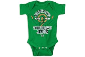ROOKIE WEAR BY SMACK APPAREL Smack Apparel Saturdays Onesie for Notre Dame College Fans (NB-18M)