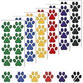 30 sheets 240pcs Dog Paw Glitter Temporary Tattoos, Paw Print Tattoo Face Tattoos Sticker Dog Paw Body Tattoos for Women Girls Face Body Accessories
