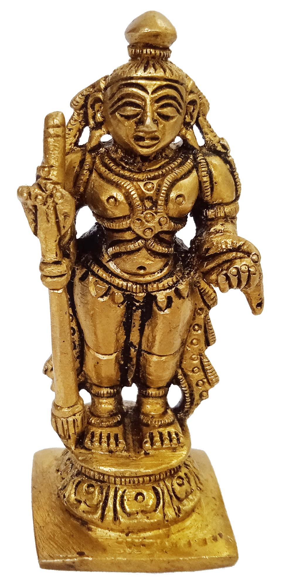 Purpledip Brass Idol Lord Balarama (Baladeva, Balabhadra): Collectible Statue of Shri Krishna's Brother (12258A)