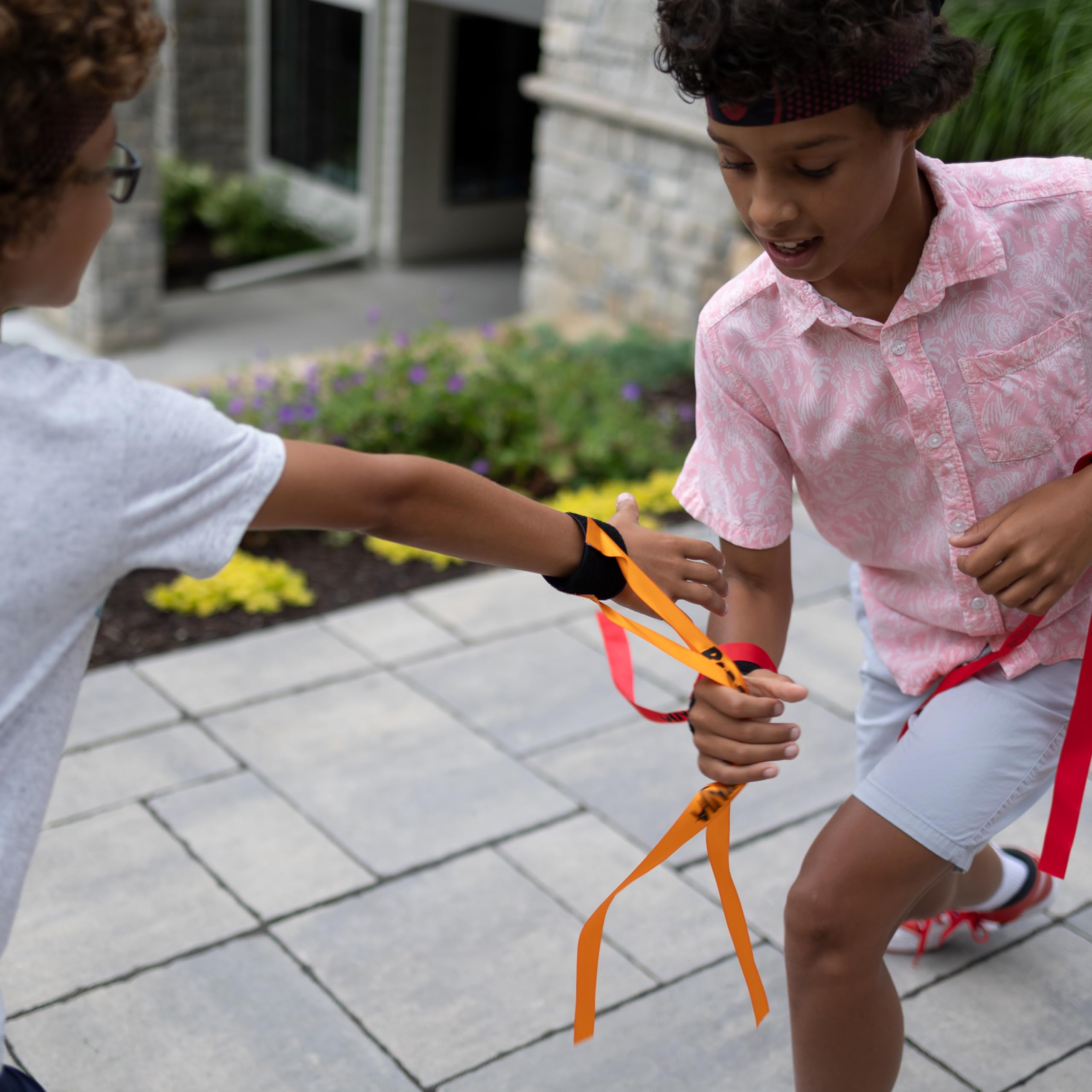 Fat Brain Toys Ribbon Ninja Game - Active Ribbon-Snatching Indoor or Outdoor Ninja Kids Toys for Kids & Teens