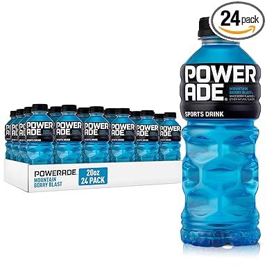 Amazon Com Powerade Electrolyte Enhanced Sports Drinks W Vitamins Mountain Berry Blast 20 Fl Oz 24 Pack Sports Drinks Grocery Gourmet Food