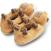 ooohyeah Funny Animal Hug Plush Slippers for Women, Novelty Cute Cozy Warm Slippers with Non-Slip Grips