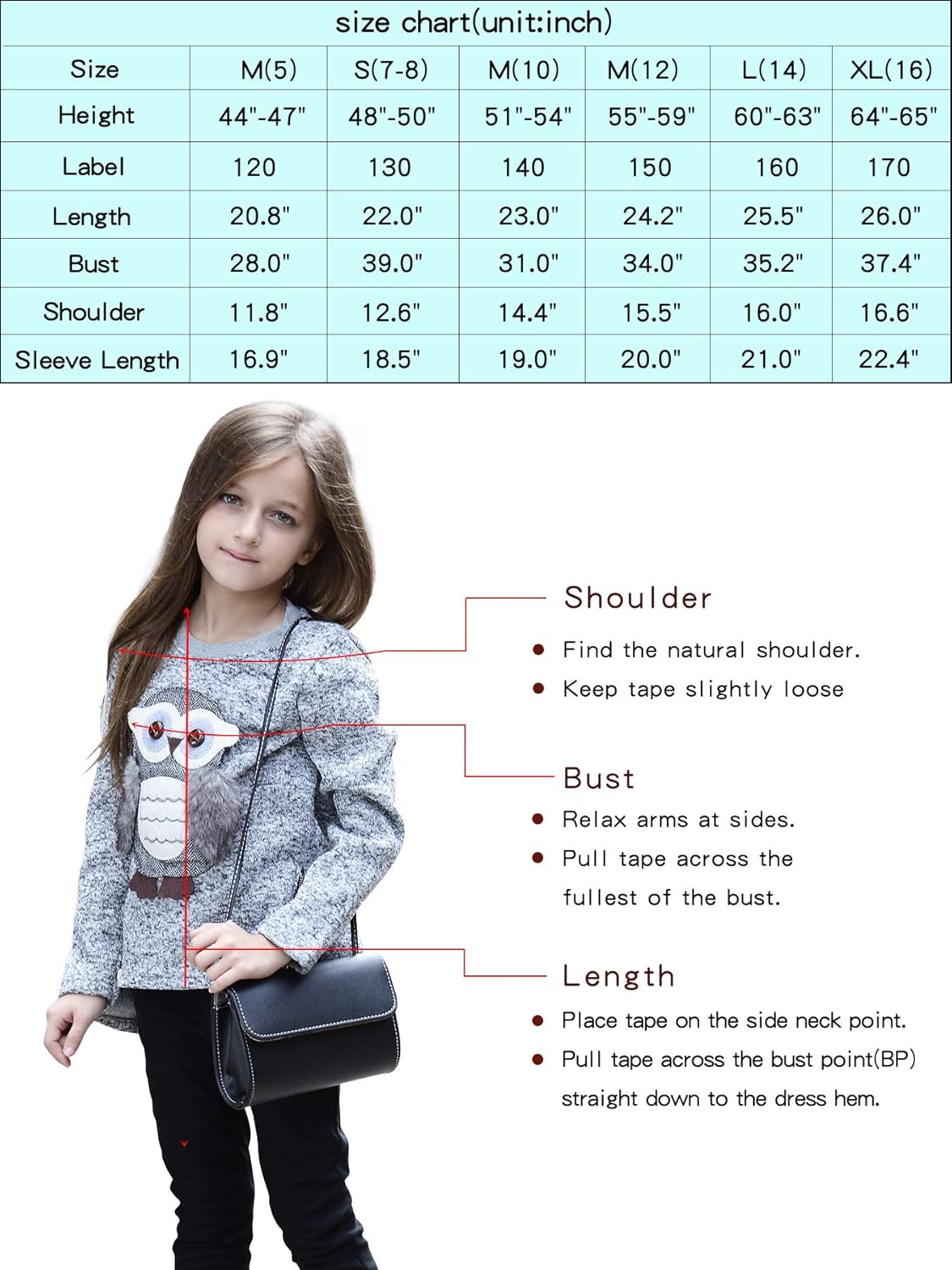 Sweatshirts for Girls Kids Hoodies Hooded Pullover Fuzzy Cute Owl: Clothing