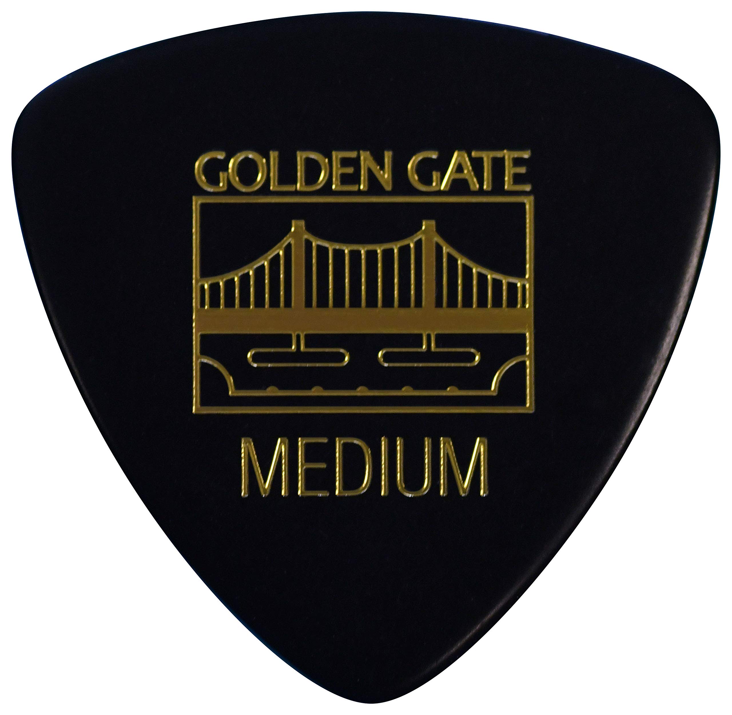 Golden Gate MP-403 Triangle Shape Guitar Picks, 0.75 mm Thickness, Black