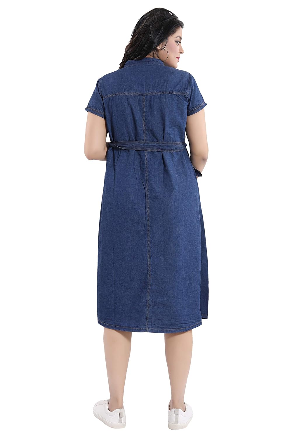 ladies denim dress size 18