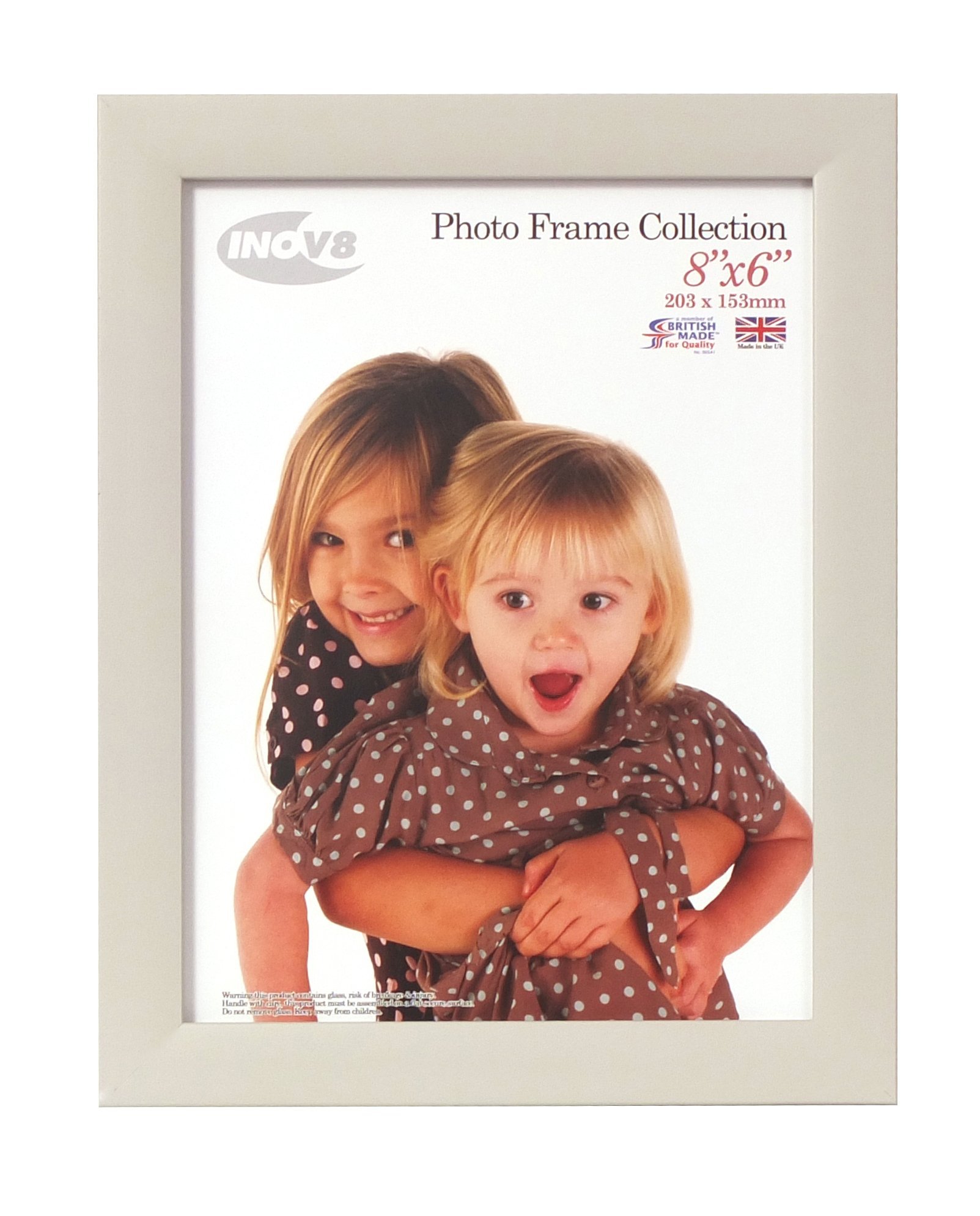 Inov8 Framing PFVS-SOGR-86 British Made Traditional Picture/Photo Frame, Soft Grey, 8x6 inch — image 1