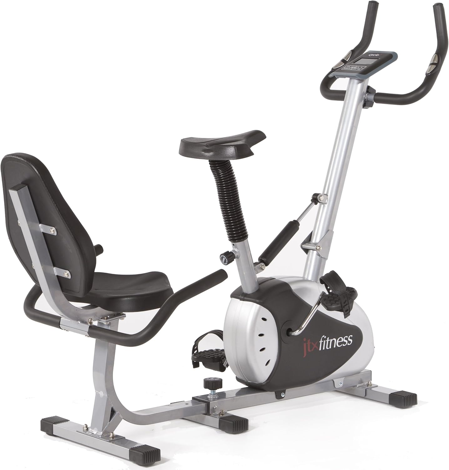 combination recumbent upright exercise bike