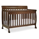 daVinci Kalani 4-in-1 Convertible Baby Crib - Strong, Easy to Assemble GREENGUARD Certified Crib - Convertible to Toddler Bed, Daybed, Full-Size Bed - Four Adjustable Mattress Heights - Espresso