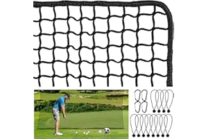 DZLION Golf Practice Net, 10Ft/15Ft/20Ft Golf Hitting Nets Heavy Duty Nylon Golf Netting for Garage Backyard