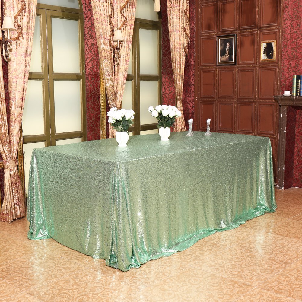 Best mint and gray table cloth