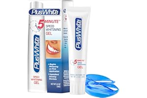 Plus White Whitening Kit - 5 Minute Speed Whitening Gel & Comfort Fit Mouth Tray - Professional Teeth Whitening Kit w/Dentist Approved Ingredient for Tooth Whitening (2 oz)