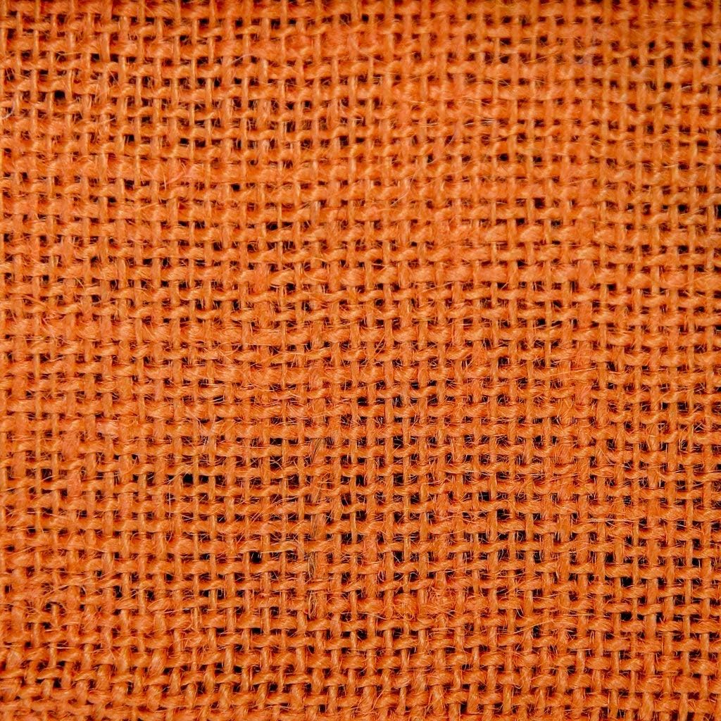 Burlap Fabric, 38-40 Inches Wide, Over 100 Yards in Stock - 100% Jute - Orange