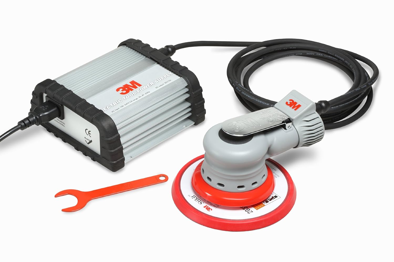 3M Electric Random Orbital Sander Kit 28525, NonVacuum, 6 Inch, 3/32