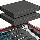 Wonninek 2Pack Pick Foam Insert 400x300mm Cubed for Case Storage Drawer Tabletop view 1