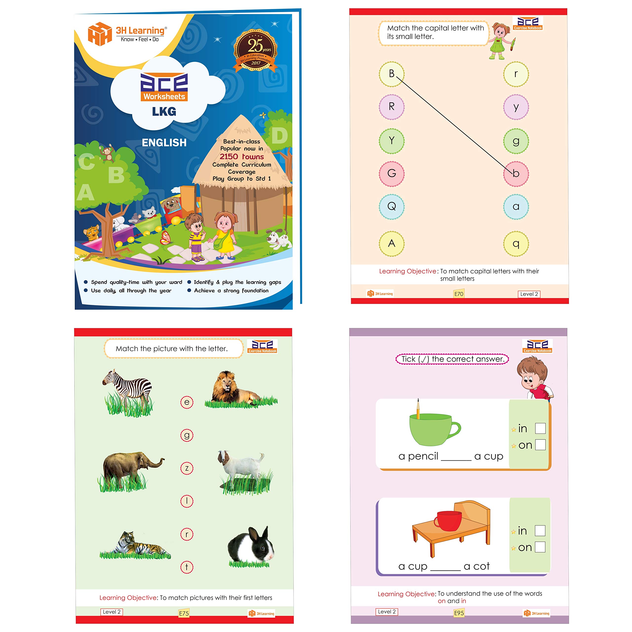 amazon lkg kids 3 5 years all in one 592 pages ace early learning worksheets writing practice in english mathematics hindi general knowledge evs kg 1 8 books paperbacks bundle from 3h