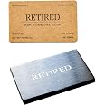 Funny Retired Business Cards With Stainless Steel Case - Pack Of 50, Retirement Gift For Men & Women - View #9