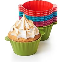 OXO Good Grips Silicone Baking Cups, Multicolor 3 oz.(Pack of 12)