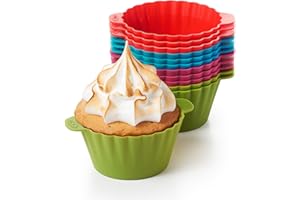 OXO Good Grips Silicone Baking Cups, Multicolor 3 oz.(Pack of 12)