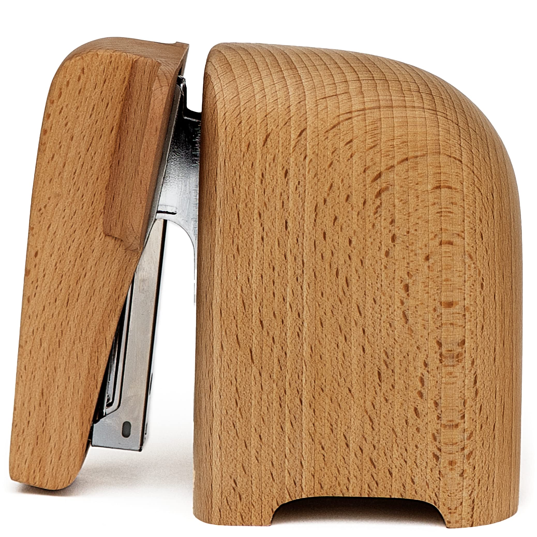 Suck UK - Elephant Stapler Elephant Gifts & Desk Accessories for Animal Lovers Unforgettable Office Desk Stationery Wooden Ornament Practical & Decorative Home Accessories Large