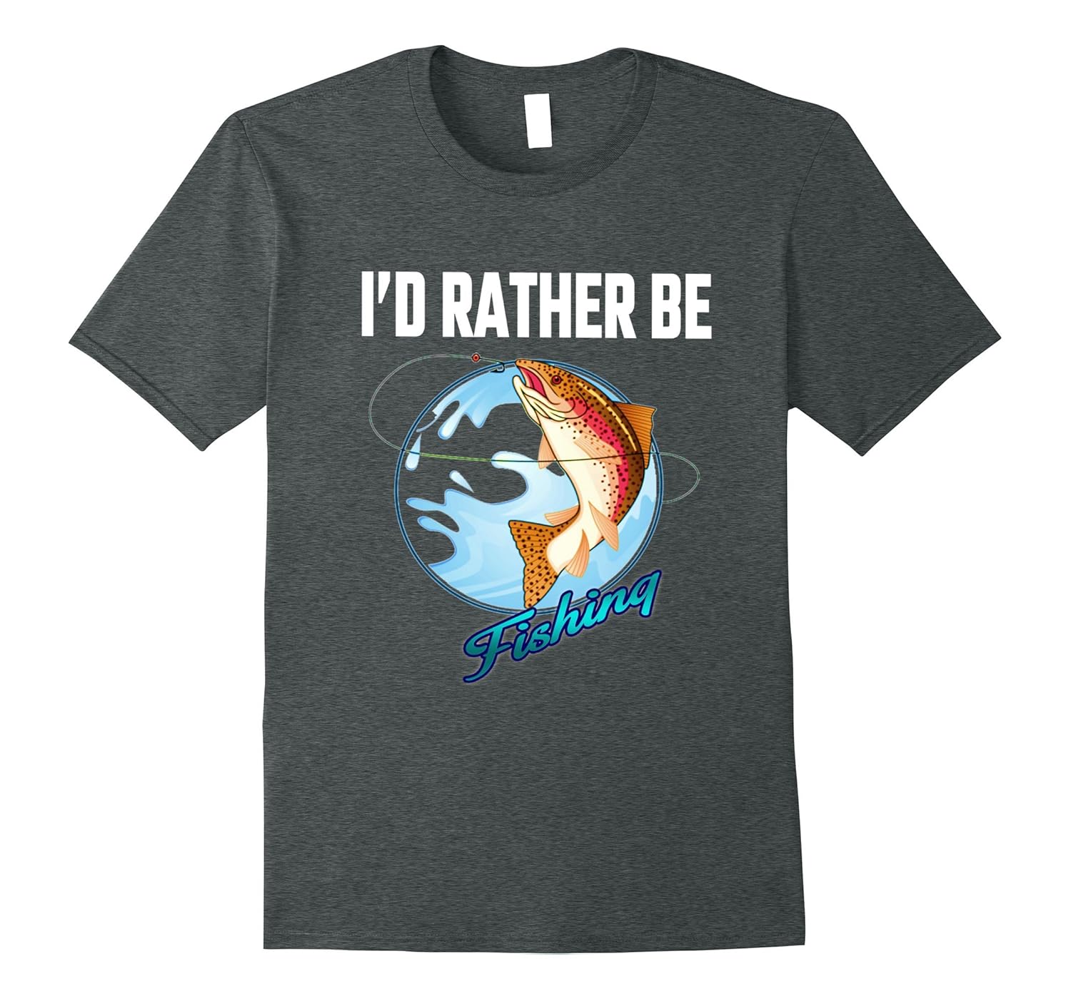 Funny Fly Fishing Bass T Shirt Id Rather be Fishing4LVS 4loveshirt