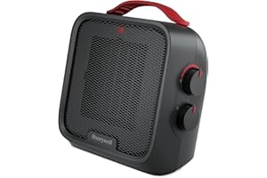 Honeywell HCE210BC HeatBud® XL Ceramic Space Heater for Personal, Small Room, Indoor Use, Portable, 1500W And 900W, Adjustabl