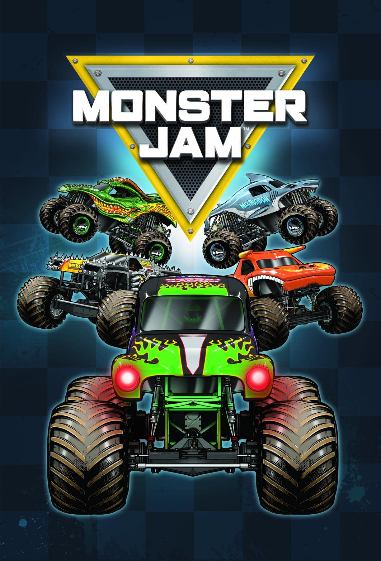 Monster Jam Fleece Blanket - Grave Digger, Max-D, Megalodon, Dragon & El Toro Loco Design - Bed Throw Super Soft Blanket - 100 x 150cm