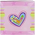 Pioneer 3D Applique Striped Heart Post Bound Album 12x12 Inch - Includes 10 Page Protectors, Archival Safe