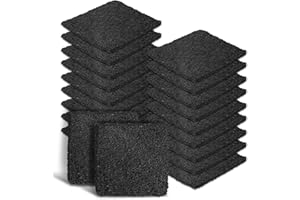 HIHEPA Activated Carbon Deodorizer Filters for Trash Cans - 3.9 Inch Odor Eliminator Packs (20 Count) | Fits Kitchen, Diaper Pails, Compost Bin, Pet Litter Bins | Long-Lasting Smell Remover