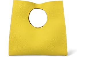 HOXIS Vintage Minimalist Style Soft Pu Leather Handbag Clutch Small Tote