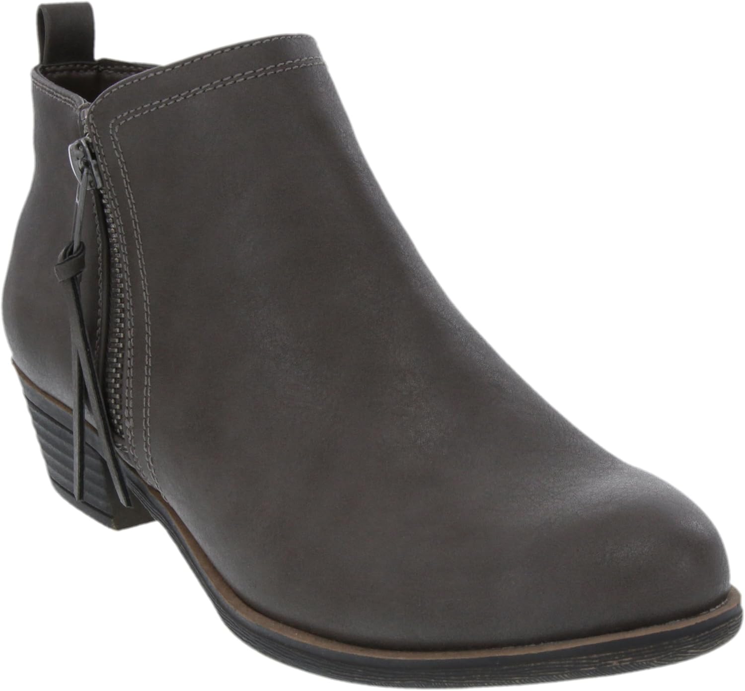 Sugar Womens Truffle Ankle Bootie Boot with Side Zip