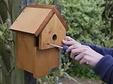 Green Feathers Bird Box Deluxe Wood 32mm Hole Waterproof Ventilated view 3
