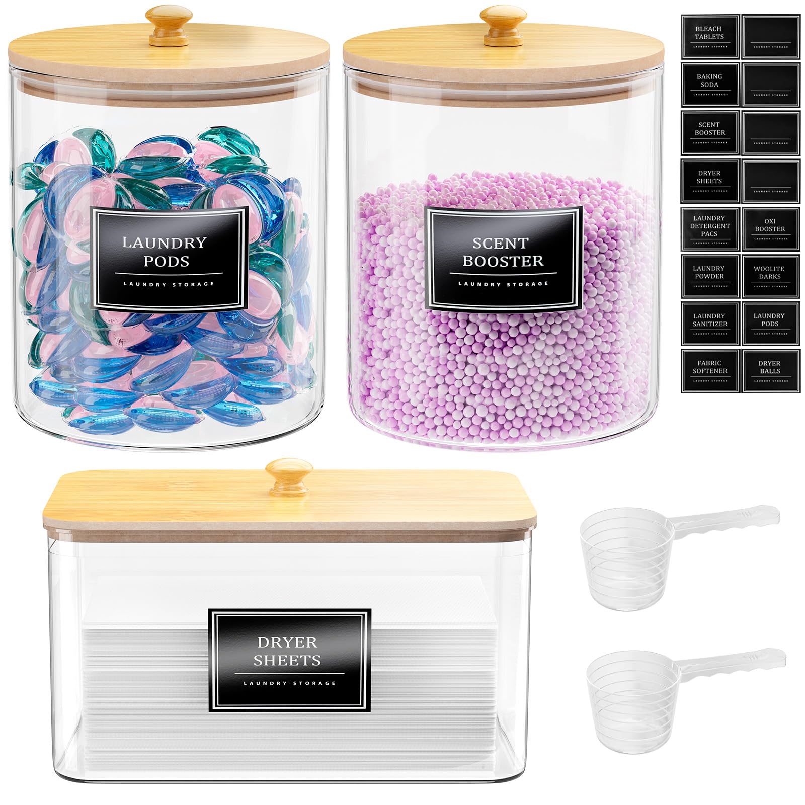 HomePekite Laundry Room Organization Containers,Laundry Pods Container