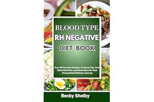 Blood Type RH Negative Diet Book: Over 30 Flavorful Recipes, Practical Tips, One-Week Meal Plan, and Much More for Your Perso