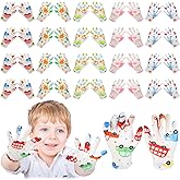 Xtinmee 20 Pairs Eczema Gloves for Kids Cotton Moisturizing Gloves for Sensitive Irritated Skin Eczema Reusable Elastic Hand Cover Soft and Does Not Hurt(Age 3-4 Years)