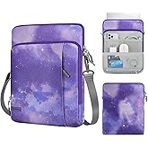 MoKo Laptop Sleeve Bag for 13.3-14 Inch, Notebook Carrying Case with Pocket Fits 13 inch iPad Air M3 2025, MacBook Pro M3/2 14"/13" M2/M1 Max 14.2/Air 13.6, Surface Pro 9/8 13",Purple Starry Sky