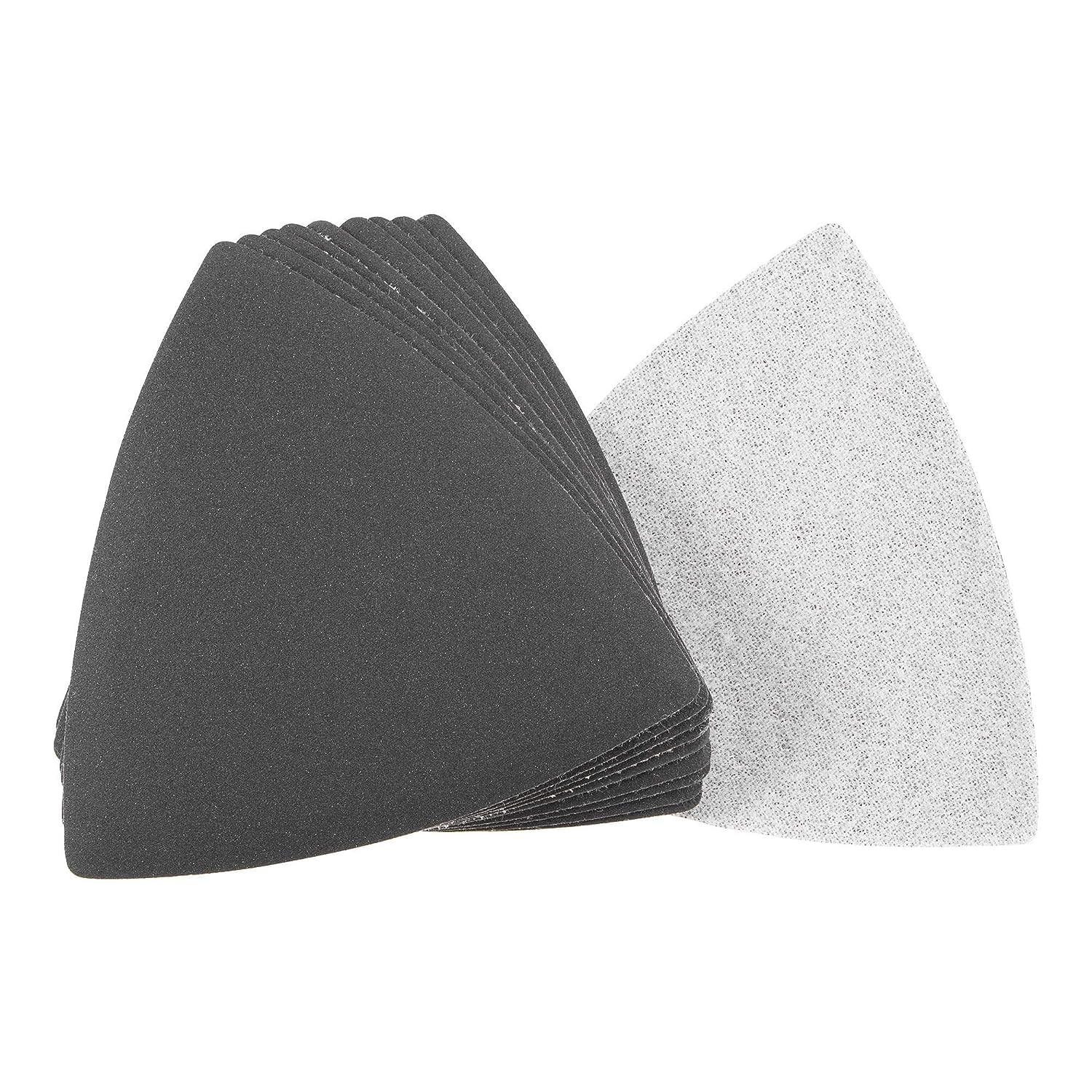 TA-VIGOR 10Pcs 600 Grit Triangular Sandpaper, 90mm Hook and Loop Sanding Pad Fit 3-1/2 Oscillating Multi-Tool, Electrostatic Sand Planting Sanding Paper Silicon Carbide for Wet and Dry Use