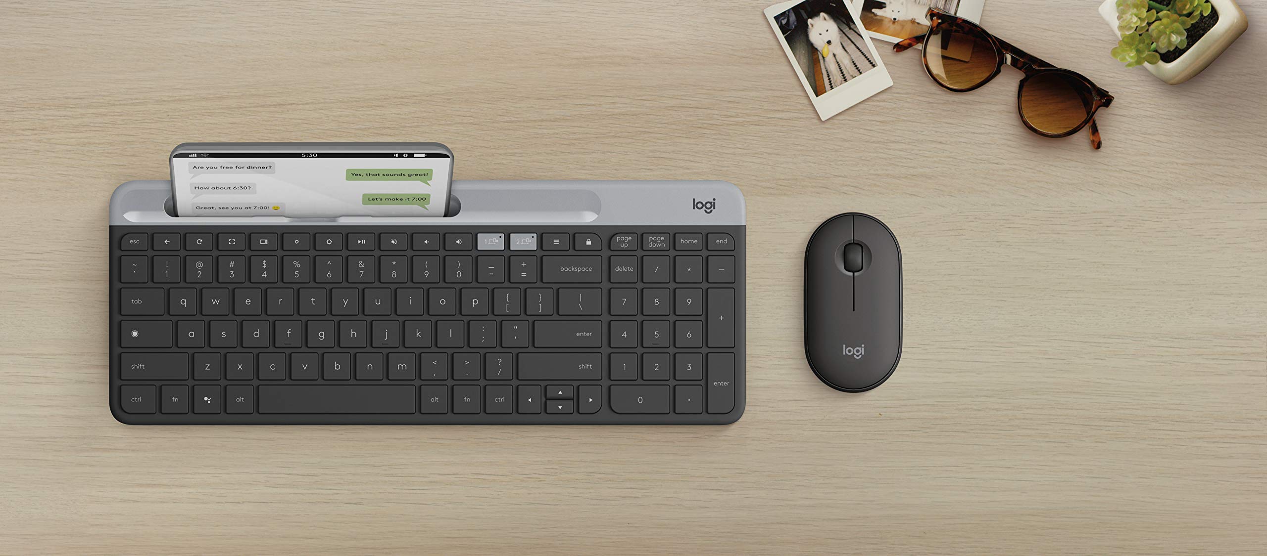 Logitech K580 Slim MultiDevice Wireless Keyboard for Chrome OS