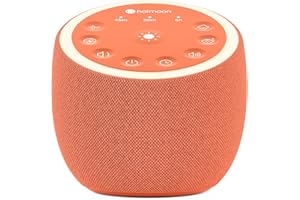 Hotmoon Sound Machine with 40 High-Fidelity Sounds, White Noise Sound Machine with Memory Functions, 8 Color Night Light, USB Power Supply, for Sleep & Noise Reduction Sleep Aid, Plug-in