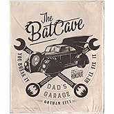 NORTHWEST DC - Batman Silk Touch Throw Blanket, 50" x 60", The Dad Cave