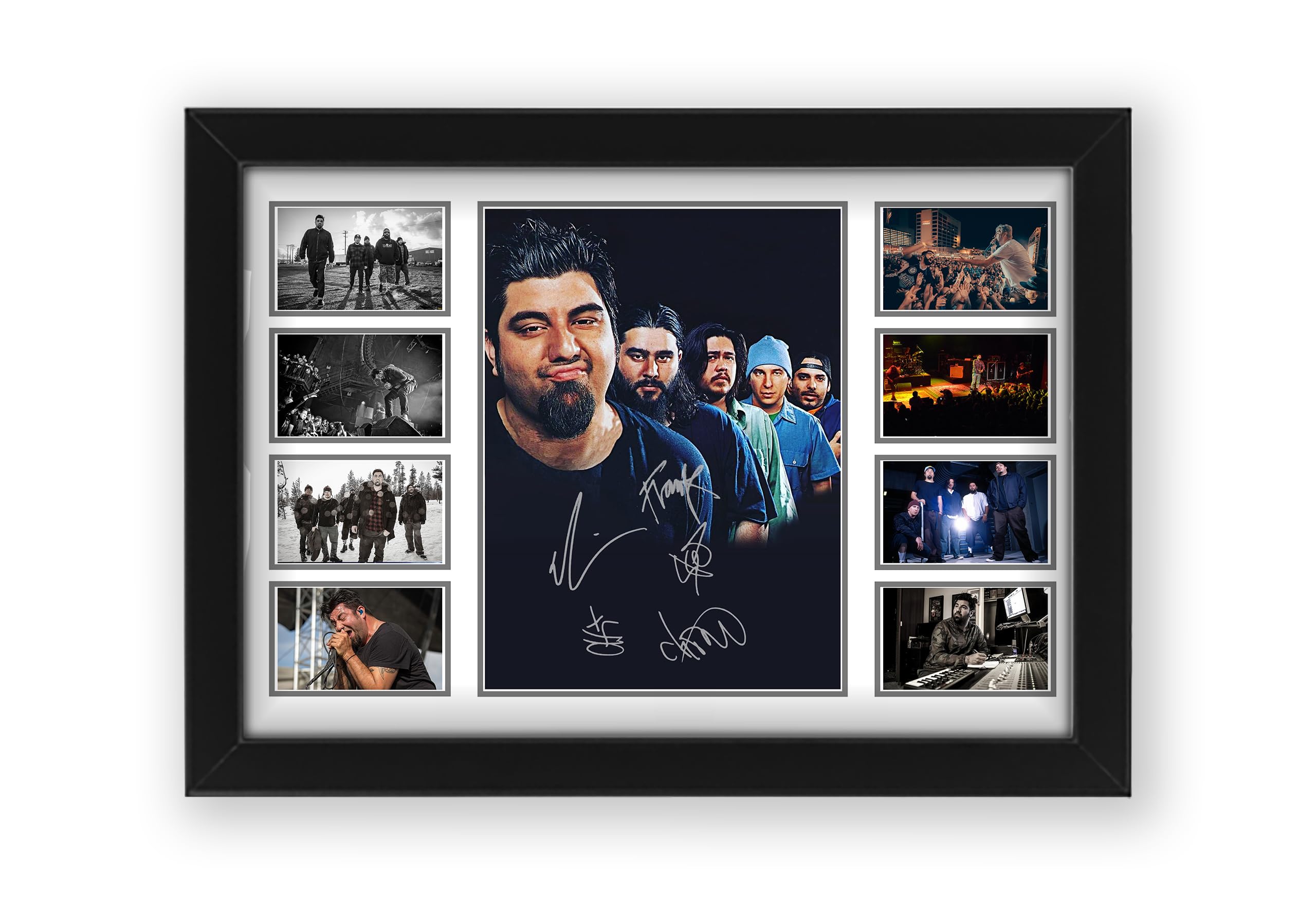 Deftones Signed Poster Print - Limited Edition Autograph Fan Gift – Collectible Memorabilia Merchandise (Framed A3 (30x40cm))